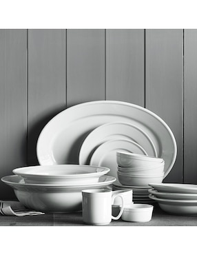 Set platos botana Pantry de porcelana 6 piezas