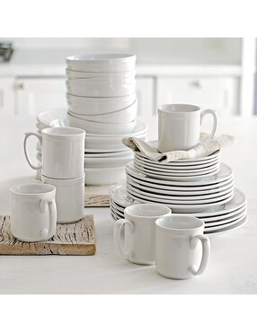 Set platos ensalada Pantry de porcelana 6 piezas