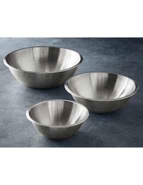 Set bowl Open Kitchen 3 piezas de acero inoxidable