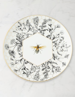 Plato ensalada Honeycomb de porcelana
