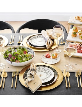 Ensaladera Honeycomb de porcelana