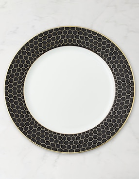 Plato trinche Honeycomb de porcelana