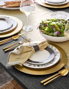 Plato ensalada Honeycomb de porcelana