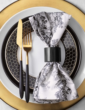 Plato ensalada Honeycomb de porcelana