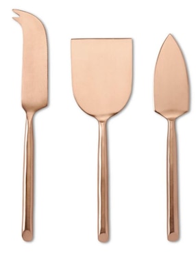 Set De 3 Cuchillos Para Queso Copper