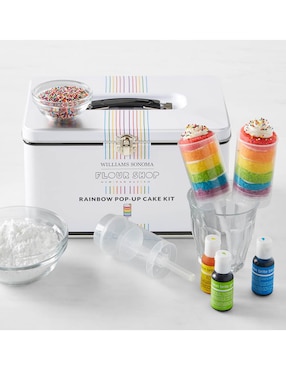 Set Para Hornear Flour Shop Rainbow Pop-Up Cake