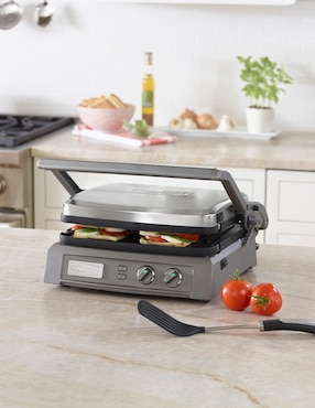 Parrilla eléctrica Cuisinart GR-150P1 de acero inoxidable
