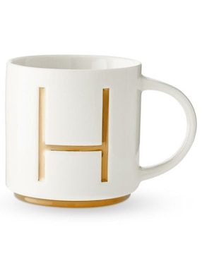 Taza Clásica Gold Monogram H