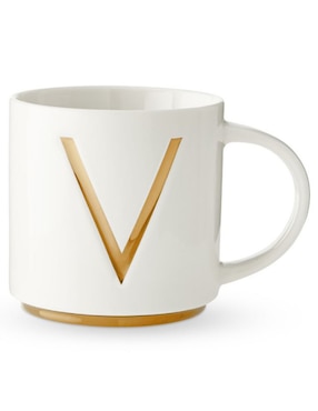 Taza Clásica Gold Monogram V