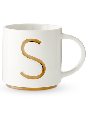 Taza Clásica Gold Monogram S