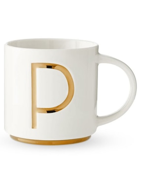 Taza Clásica Gold Monogram P