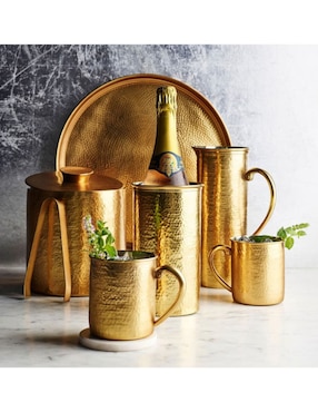 Hielera Antique Brass Hammered de acero inoxidable