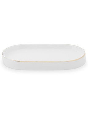Imagen de producto Jabonera White & Gold de cerámica
