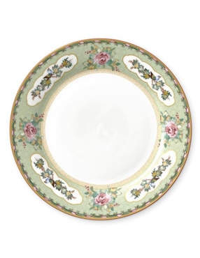 Set platos trinche Rose de porcelana 4 piezas
