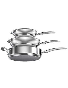 Batería de cocina Cuisinart de acero inoxidable antiadherente convencional 11 piezas