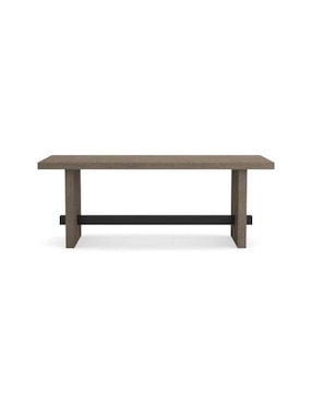 Mesa De Comedor Mountauk De Madera Roble