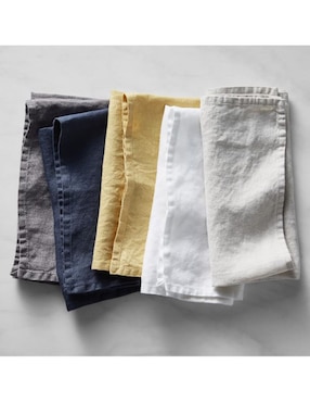 Set de servilletas Italian Washed de lino 4 piezas