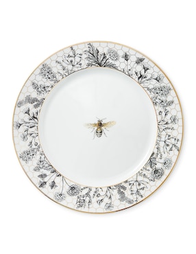 Plato trinche Honeycomb de porcelana