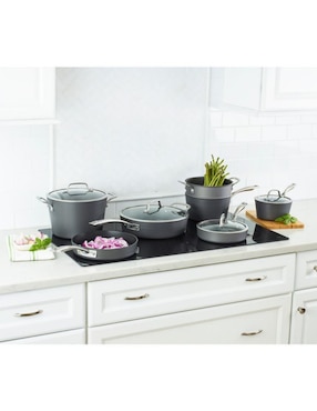 Batería de cocina Cuisinart de aluminio antiadherente sin PFOA 11 piezas