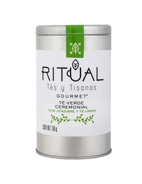 Té Verde Ceremonial Con Jengibre Y Limón Ritual 150 G