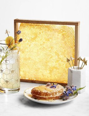 Vaso High Ball Honeycomb de vidrio
