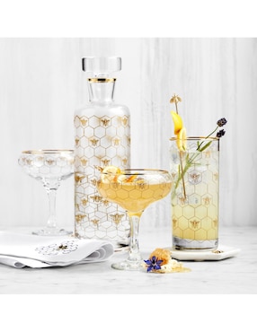 Decantador Honeycomb Spirit de vidrio