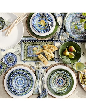 Set platos botana Sicily de cerámica 4 piezas