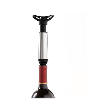 Sacacorchos con forma de T Wine Pump and Stoppers de acero inoxidable