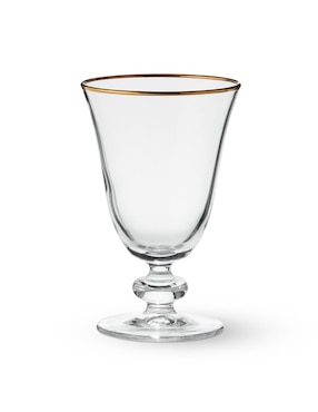 Set De Copas Para Agua Gold Rim Goblets De Virios 4 Piezas