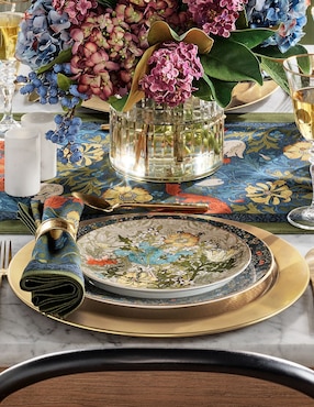 Plato ensalada Morris de porcelana