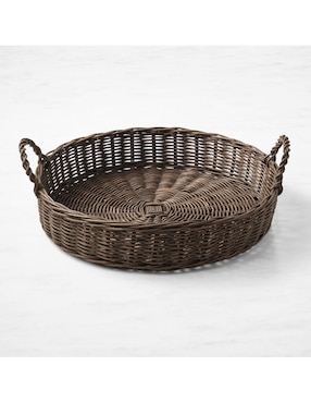 Imagen de producto Bandeja decorativa Dark Woven de ratán