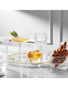 Vaso High Ball Modern Optic de vidrio