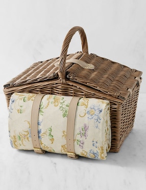 Canasta para picnic bridgerton de madera