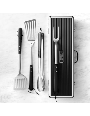 Set bbq de acero inoxidable para parrilladas