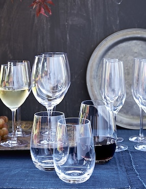Set de copas para vino Open Kitchen de cristal