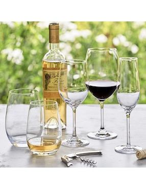 Set de copas para vino Open Kitchen de cristal