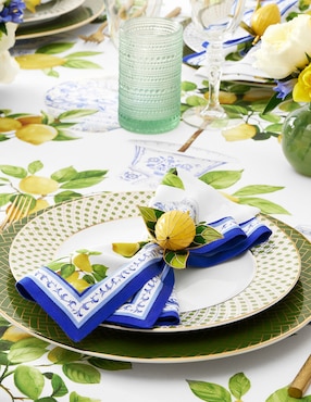 Mantel rectangular de algodón Limone