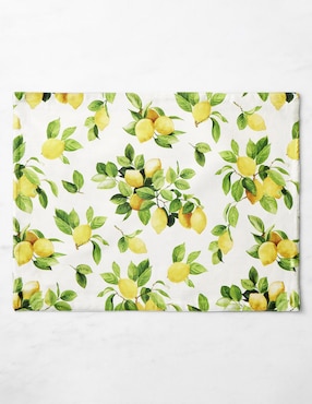 Mantel individual rectangular de algodón Limone