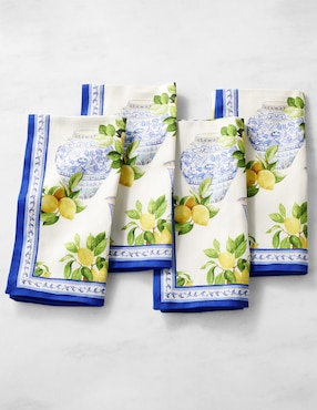 Set servilleta Limone de algodón 4 piezas