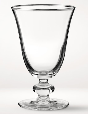 Copa para agua Silver Rim de vidrio