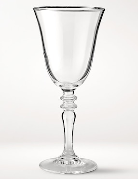 Copa para vino Silver Rim de vidrio