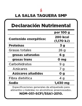 Salsa sabor mantequilla paprika y serrano SMP