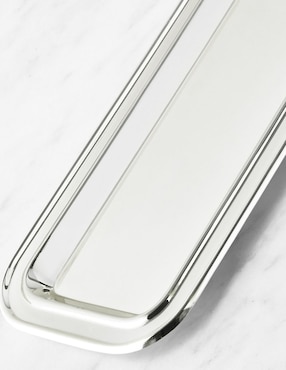 Charola multiusos Heirloom Silver de acero inoxidable
