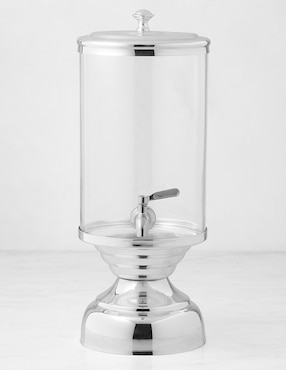 Vitrolero de vidrio Heirloom Silver