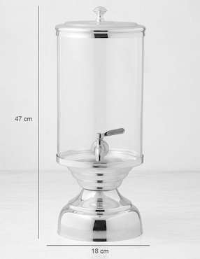 Vitrolero de vidrio Heirloom Silver