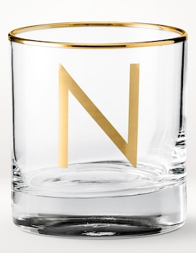 Vaso cocktail Monogram N de vidrio