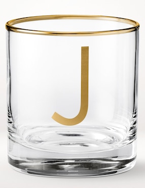Vaso cocktail Monogram J de vidrio