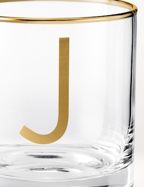 Vaso cocktail Monogram J de vidrio