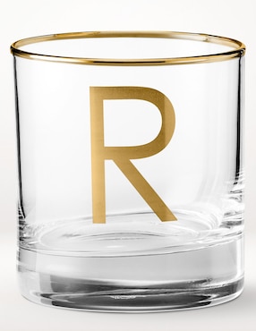 Vaso Doble Pack Monogram R de vidrio