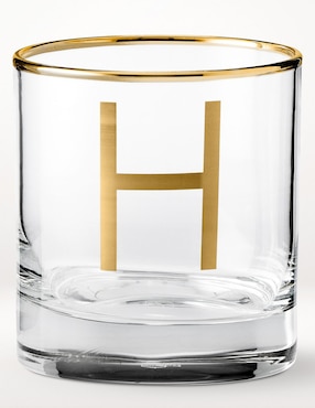 Vaso cocktail Monogram H de vidrio